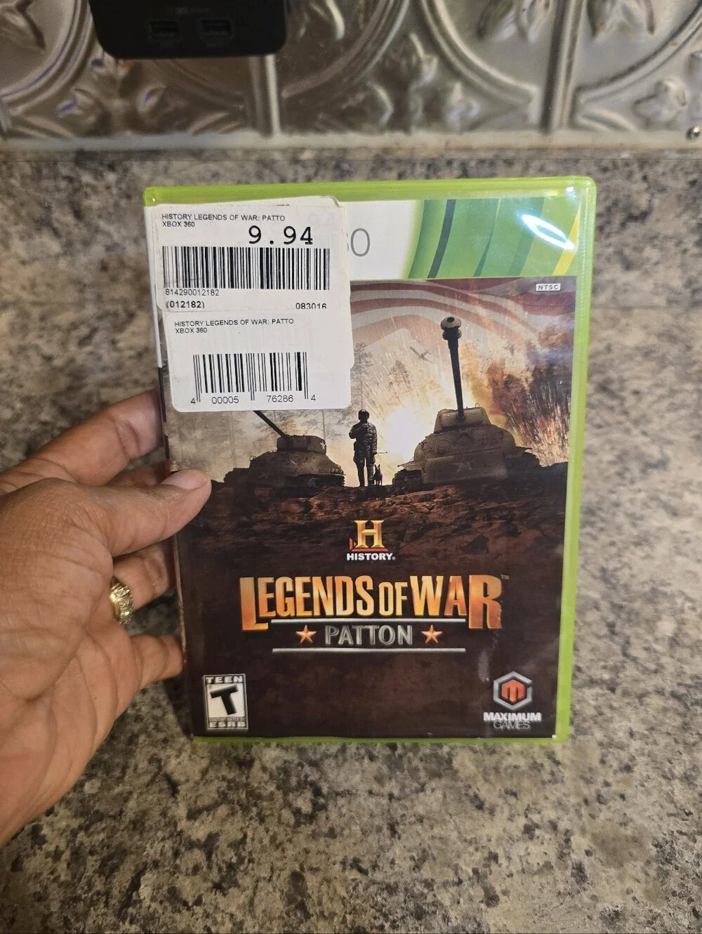 History: Legends of War Patton (Microsoft Xbox 360, 2012) complete